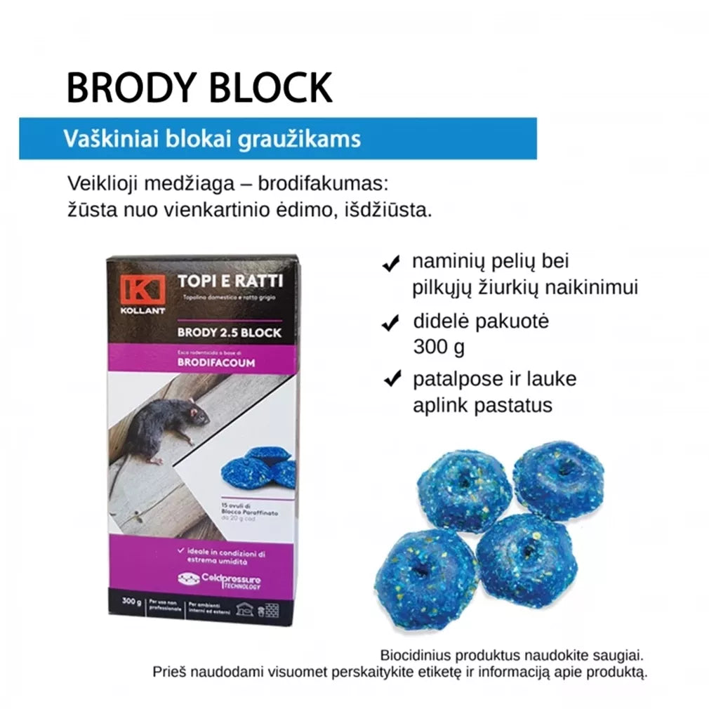Brody block voskové bloky pre hlodavce, 300 g