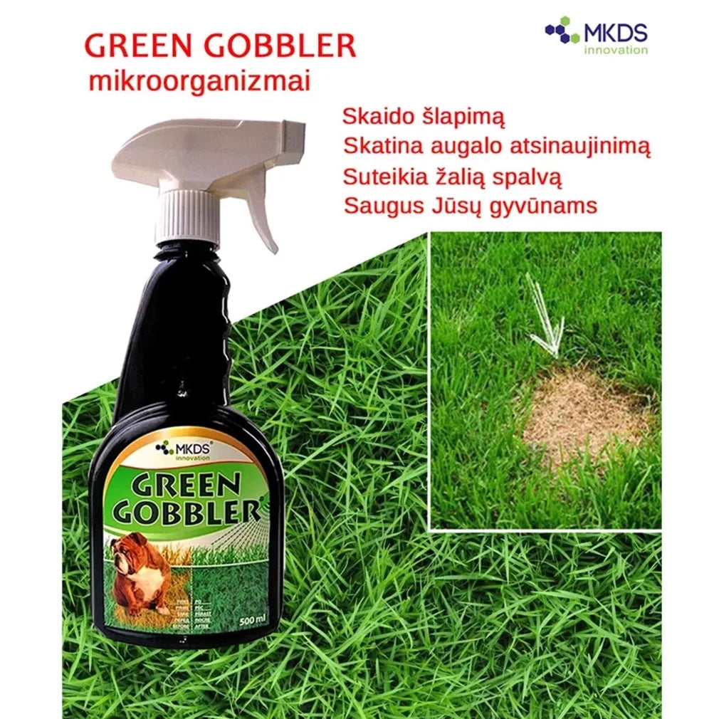 Green Gobbler mikroorganizmy na trávniky proti močiu domácich zvierat, 500 ml