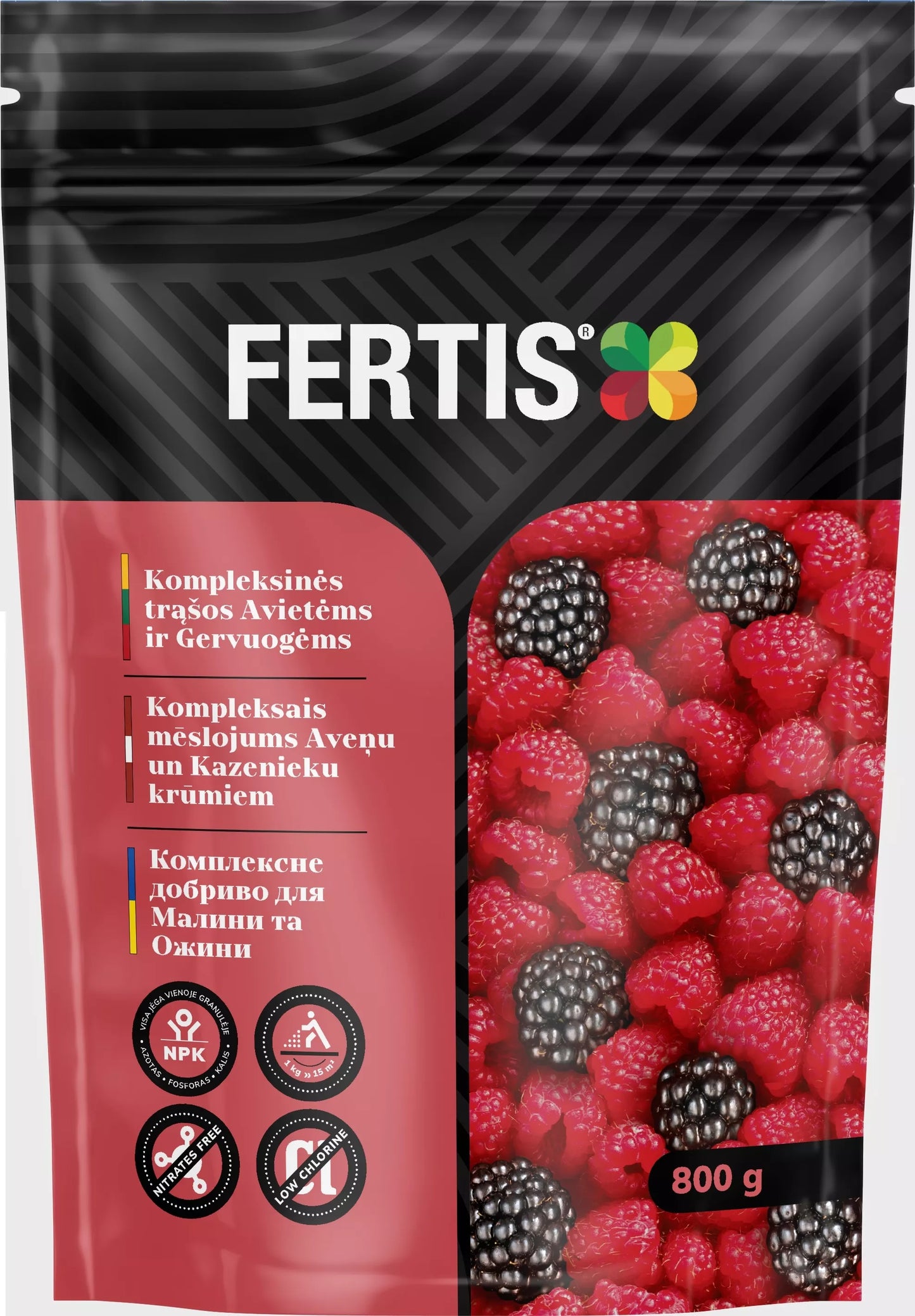 Komplexné hnojivo pre maliny a černice FERTIS, 800g