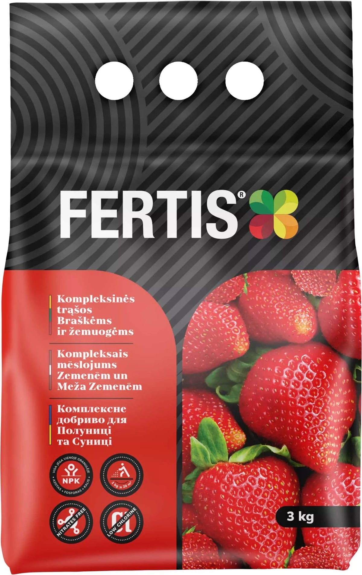 Komplexné hnojivo pre jahody a lesné jahody FERTIS, 3kg