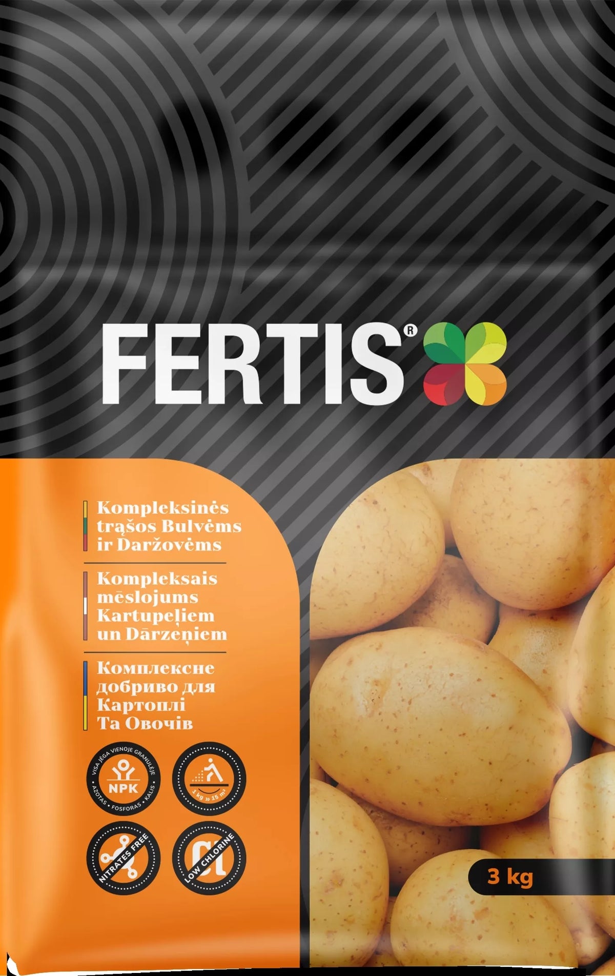 Komplexné hnojivo na zemiaky a zeleninu FERTIS, 3kg