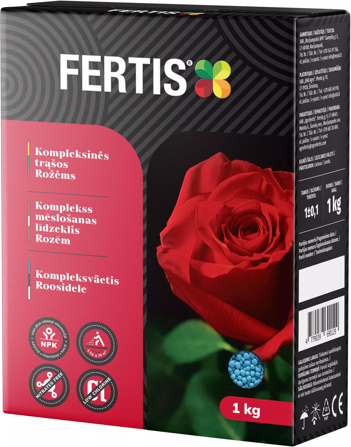 Komplexné hnojivo pre ruže FERTIS, 1kg