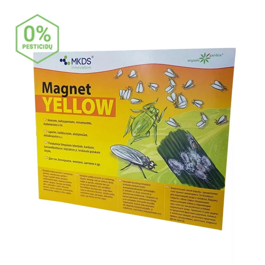 MAGNET žltý (20x25 cm) – lapač molíc, vošiek, ploštíc