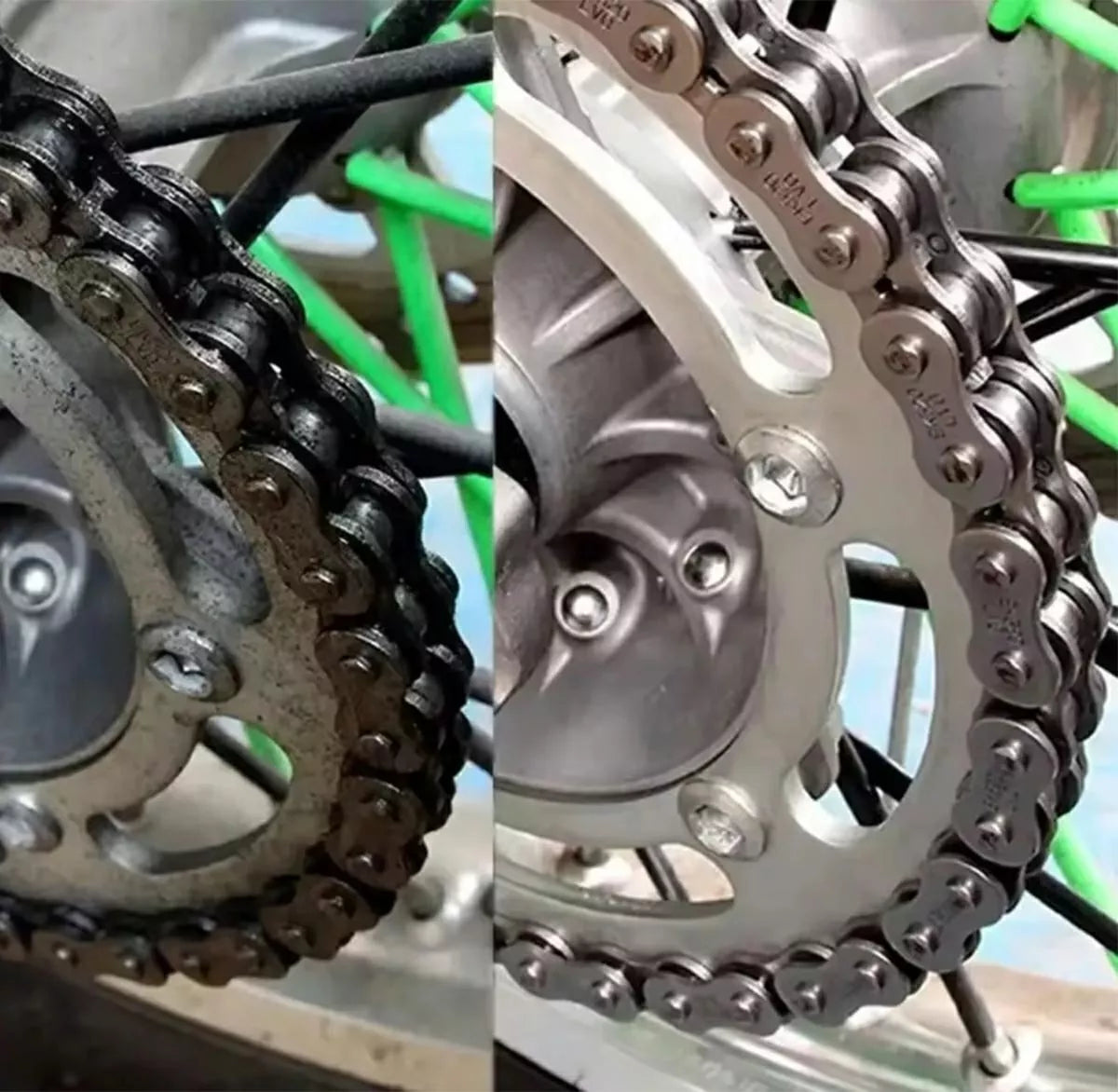 Súprava na čistenie reťaze motocykla