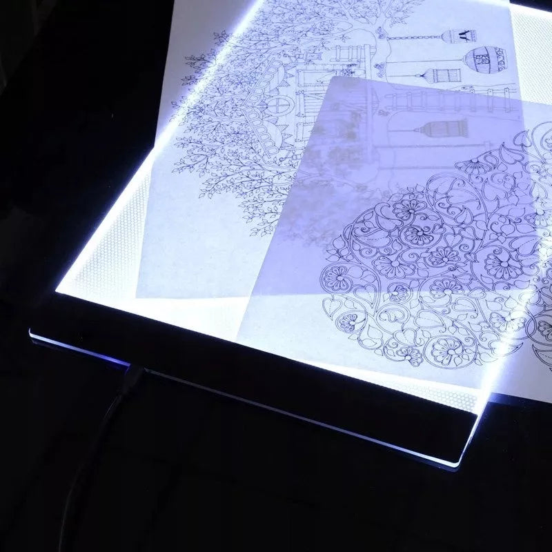 Kresliaca tabuľa s LED osvetlením A4