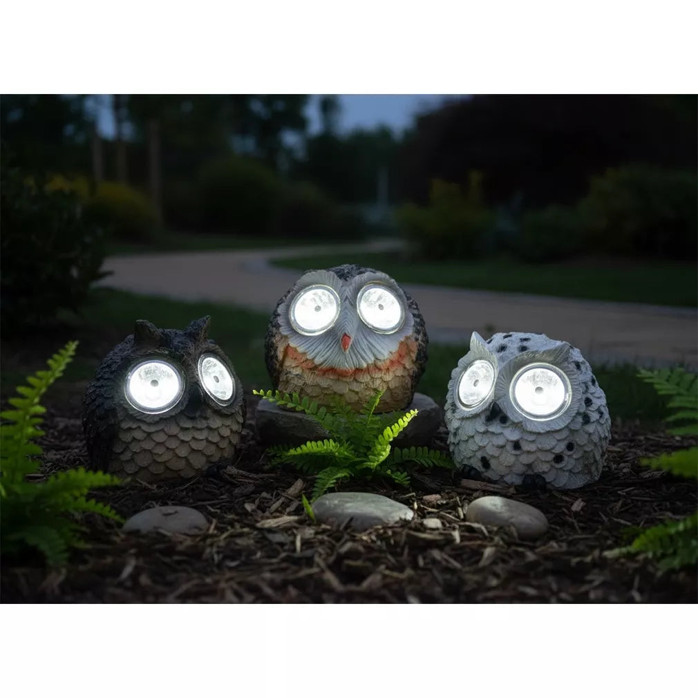 Solárna záhradná lampa „Sova“ nabíjaná slnečnou energiou