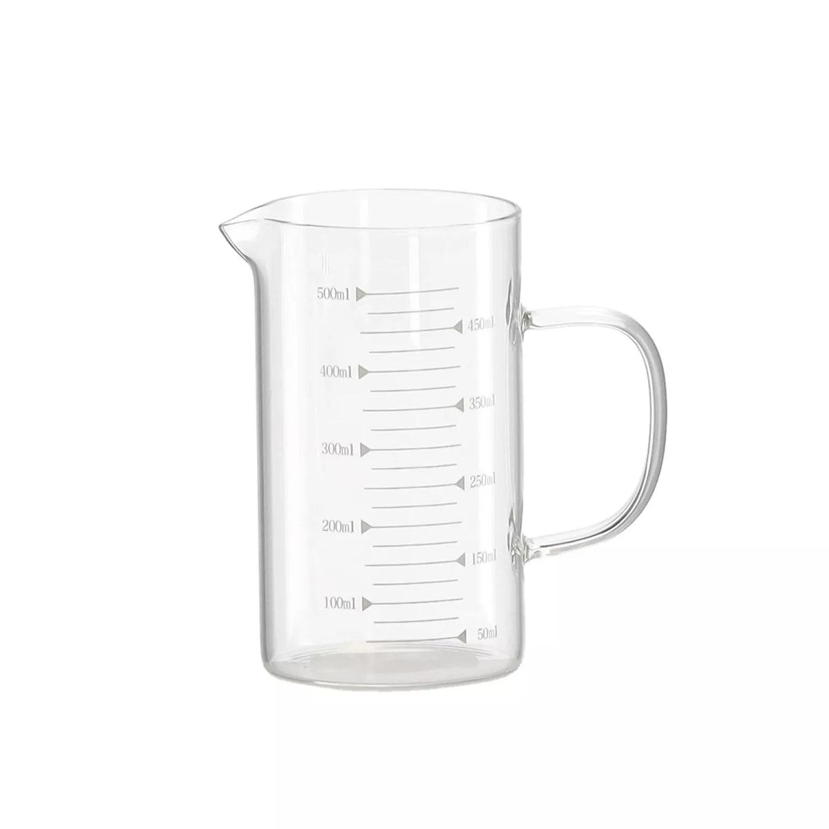 Stiklinis matavimo ąsotėlis 0,5 l su padalomis