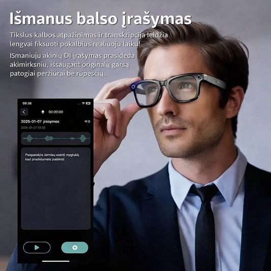 Dirbtinio intelekto filmavimo akiniai