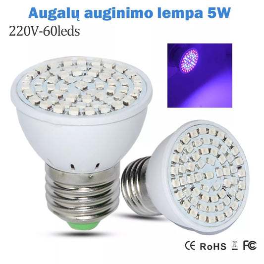 5W lampa na pestovanie rastlín