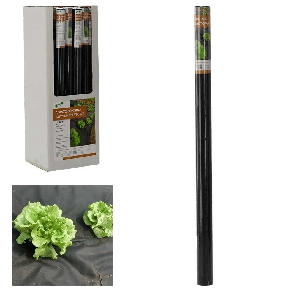 Agrotextília proti burinám 1 x 10 m, čierna, 50 g/m²