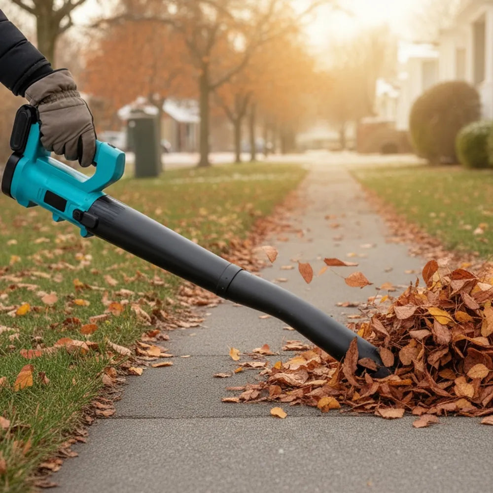 Akumulátorový fukár na lístie 1500W 21V s 2 batériami