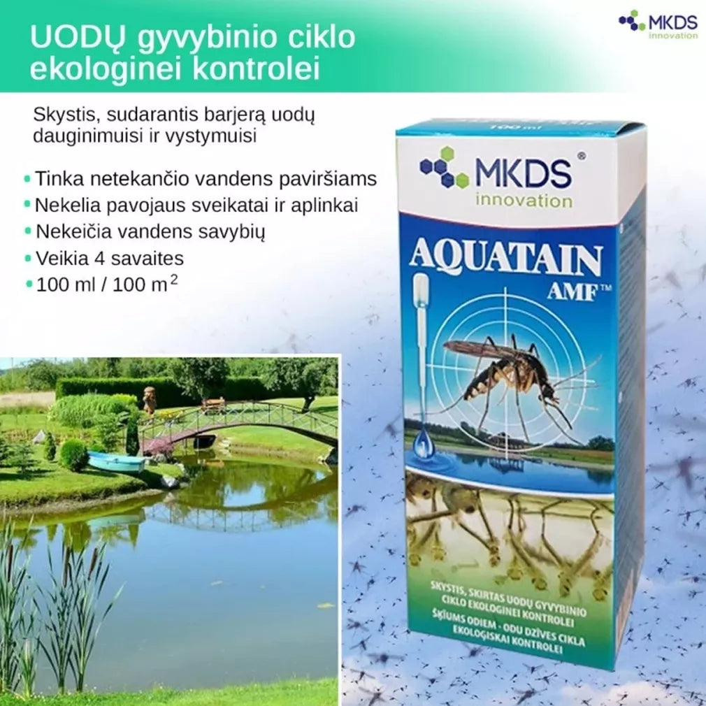 Aquatain AMF tekutina na jazierka proti komárom a pakomárom, 100 ml