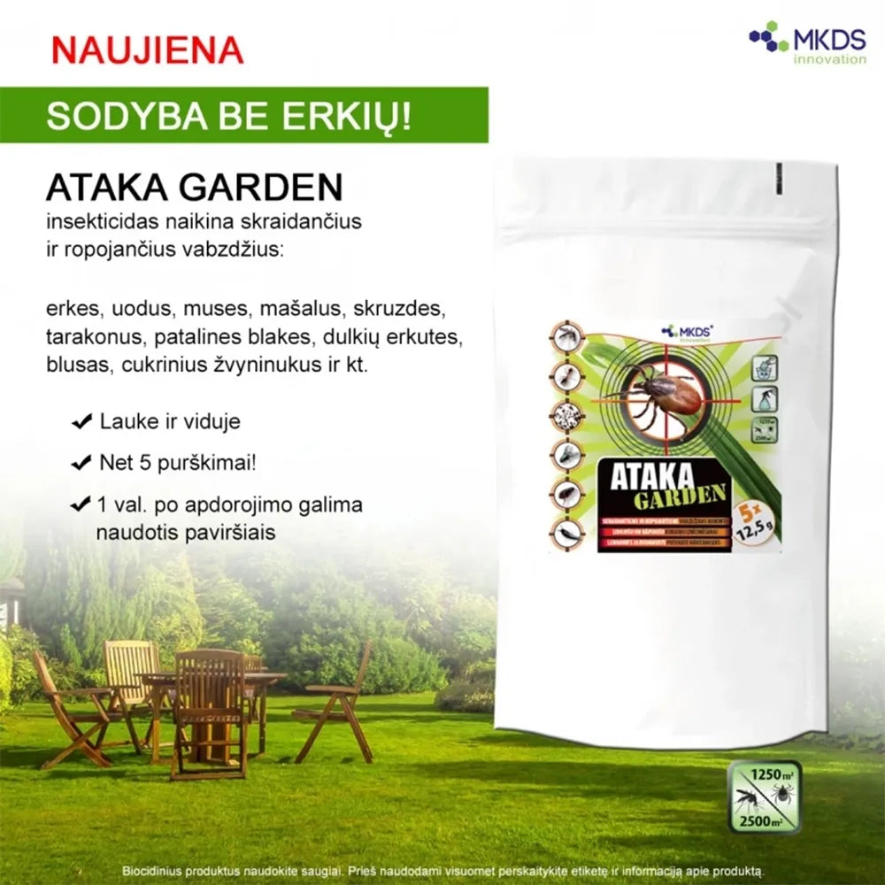 Ataka GARDEN insekticíd na kliešte a komáre