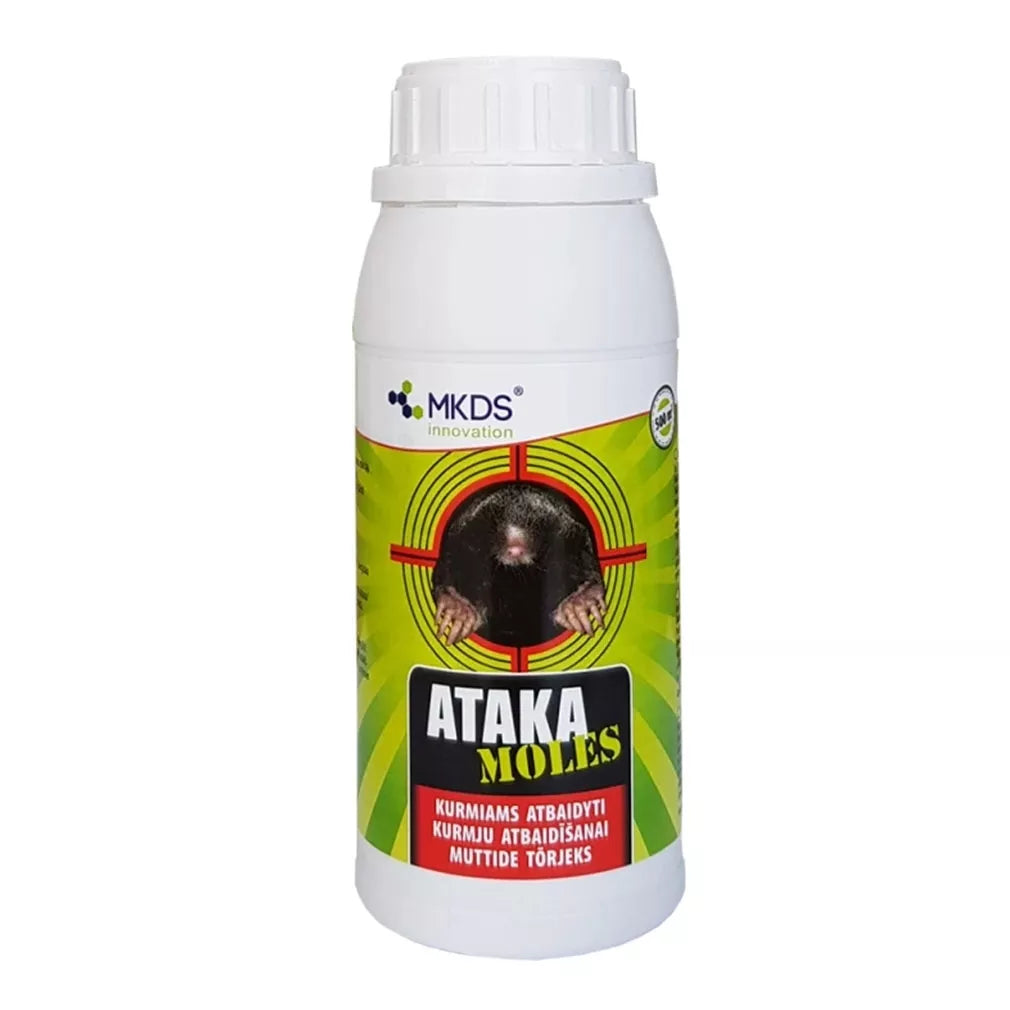 Ataka moles repelent na odpudzovanie krtkov, 500 ml