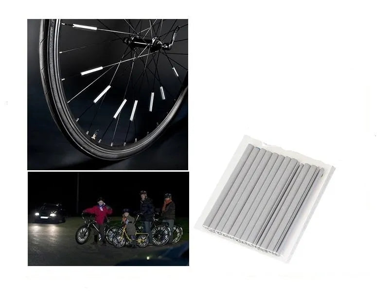 Reflexné pásiky na špice bicykla 12 ks.