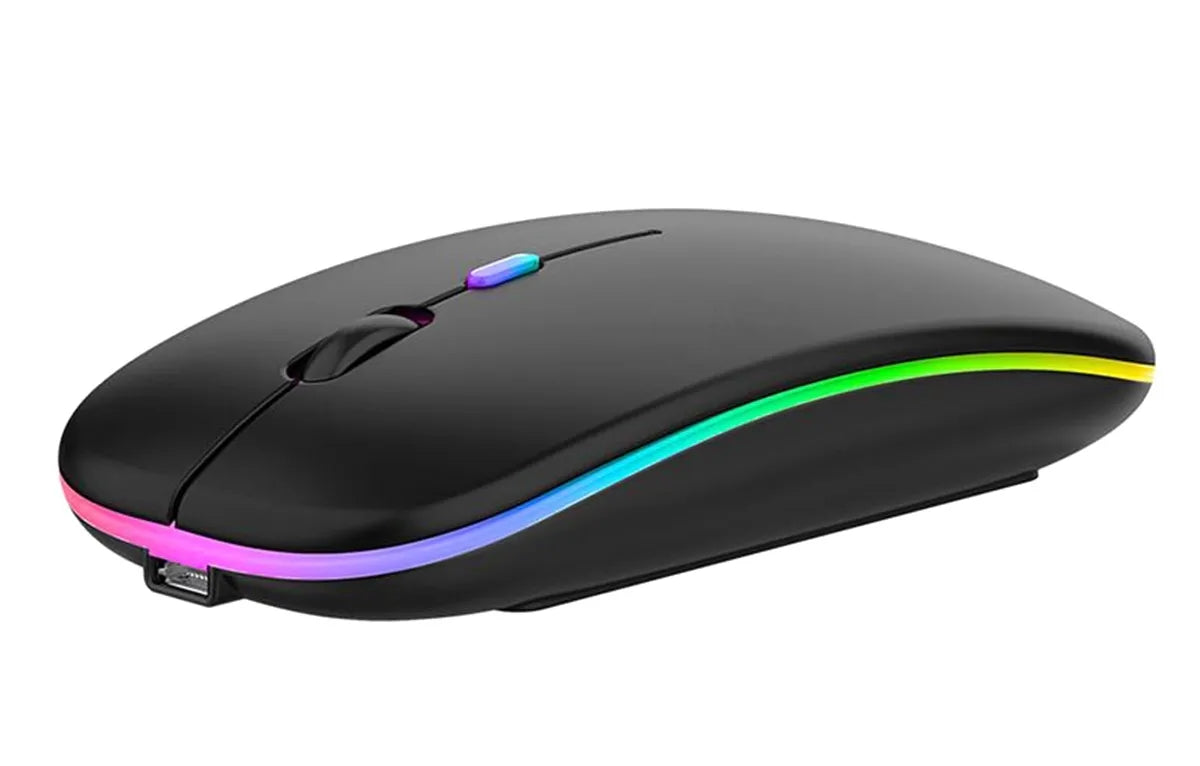 Bezdrôtová myš s RGB LED podsvietením.