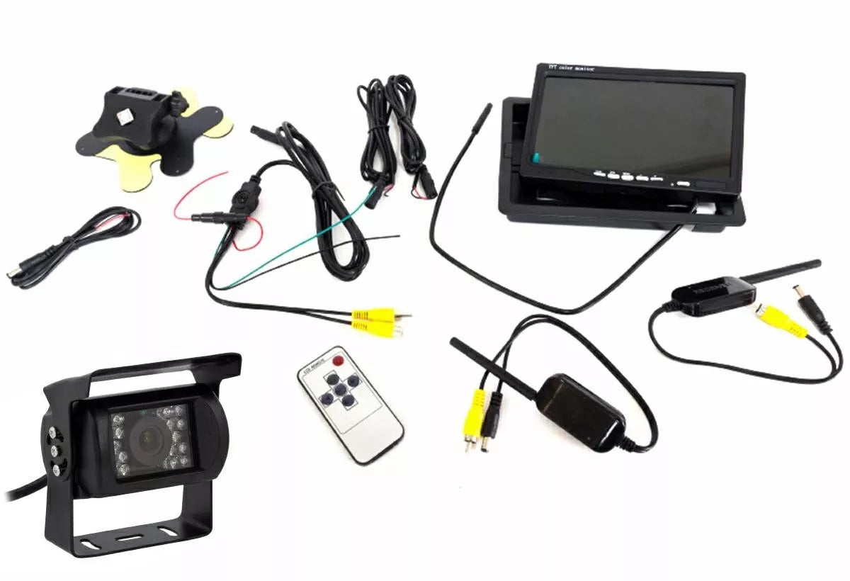 Bezdrôtová videokamera na sledovanie zadného výhľadu vozidla + LCD 7"