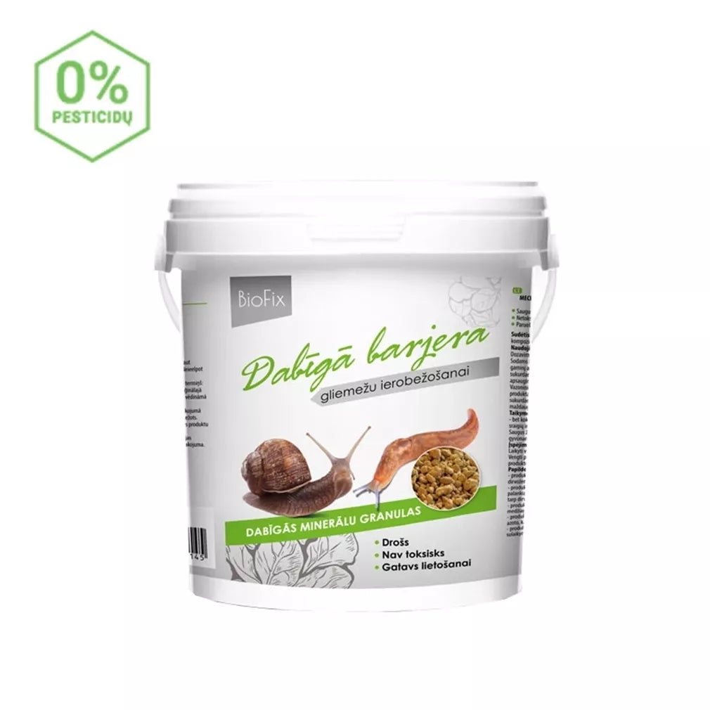 BIOFIX prírodná mechanická bariéra proti slimákom a slizniakom 1,5 kg