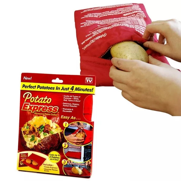 Viacnásobne použiteľné vrecko na pečenie zemiakov „Potato Express“