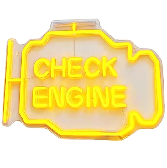 Dekoratívne svietidlo "CHECK ENGINE"