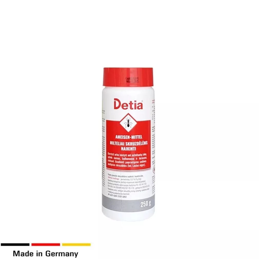 DETIA prášok na hubenie mravcov, 250 g