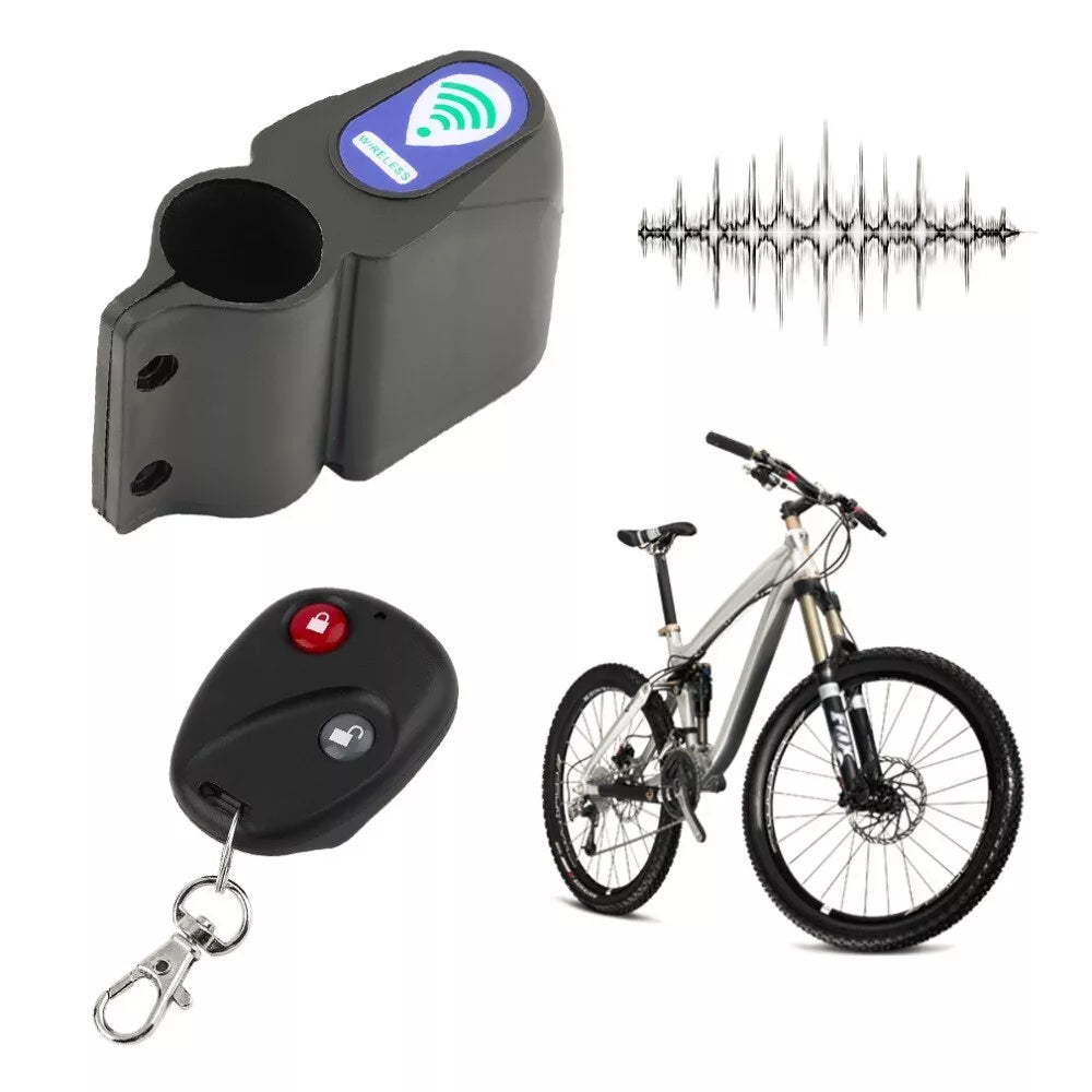 Bicyklový alarm s diaľkovým ovládačom