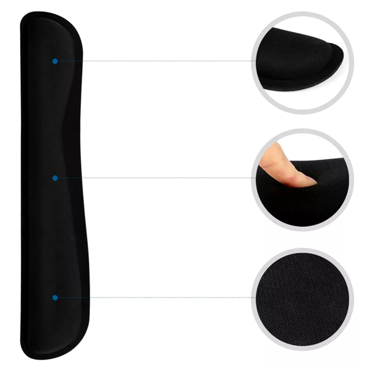 Ergonomicky tvarovaná gélová podložka pod klávesnicu