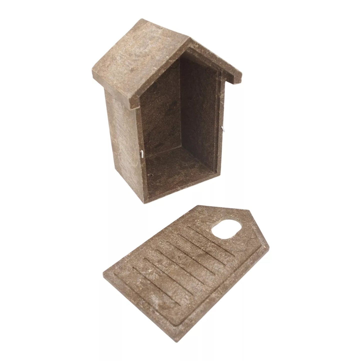 Búdka pre sýkorky z polymérového dreva s oválnym vstupom 5 × 3 cm