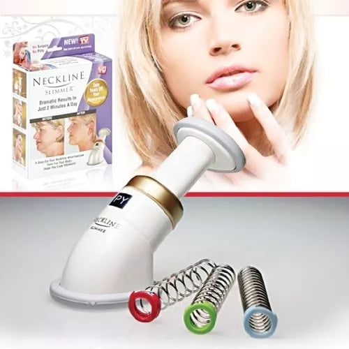 Masážny a tréningový prístroj na krk, bradu a podbradok „Neckline Slimmer“