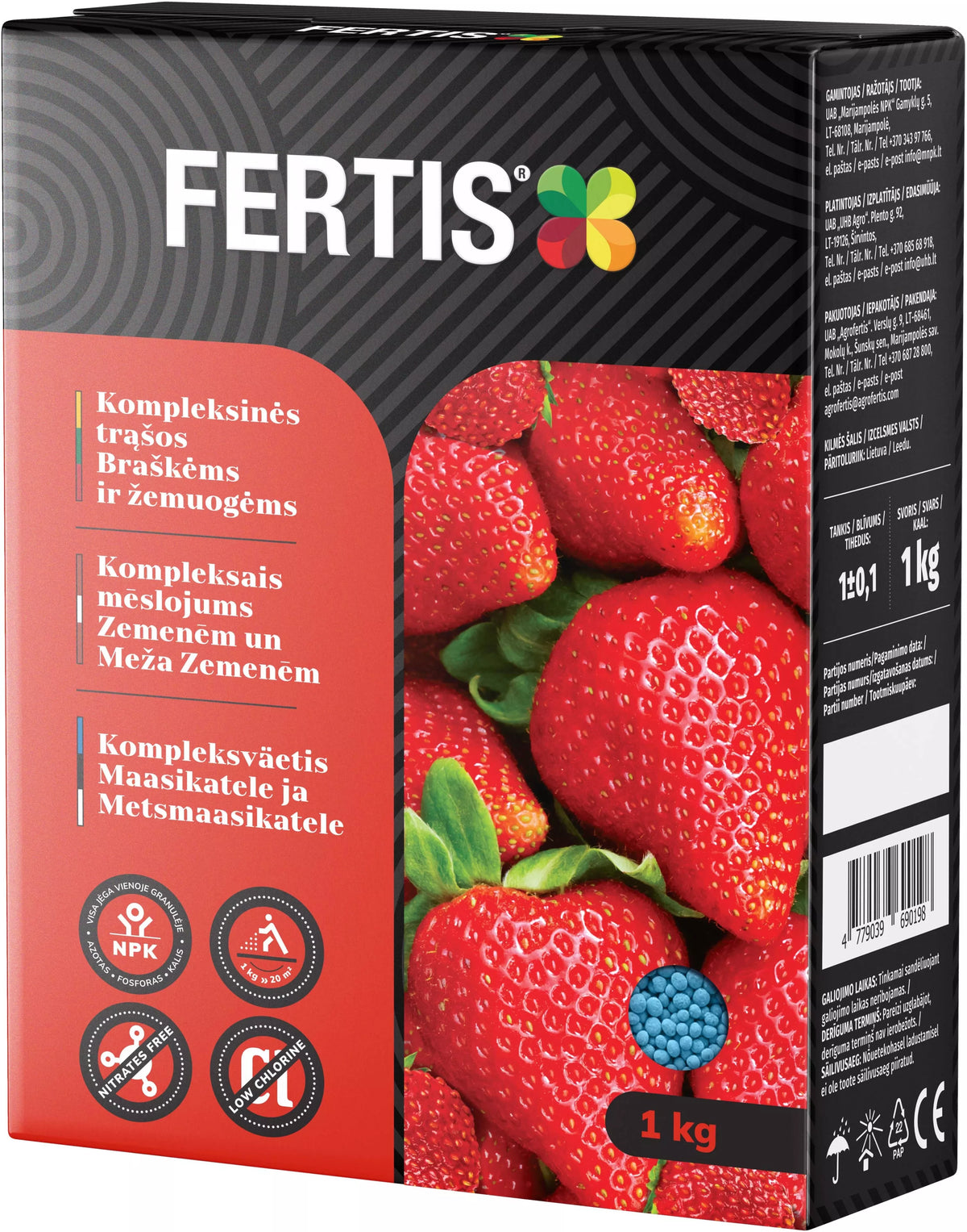 Komplexné hnojivo pre jahody a lesné jahody FERTIS, 1kg