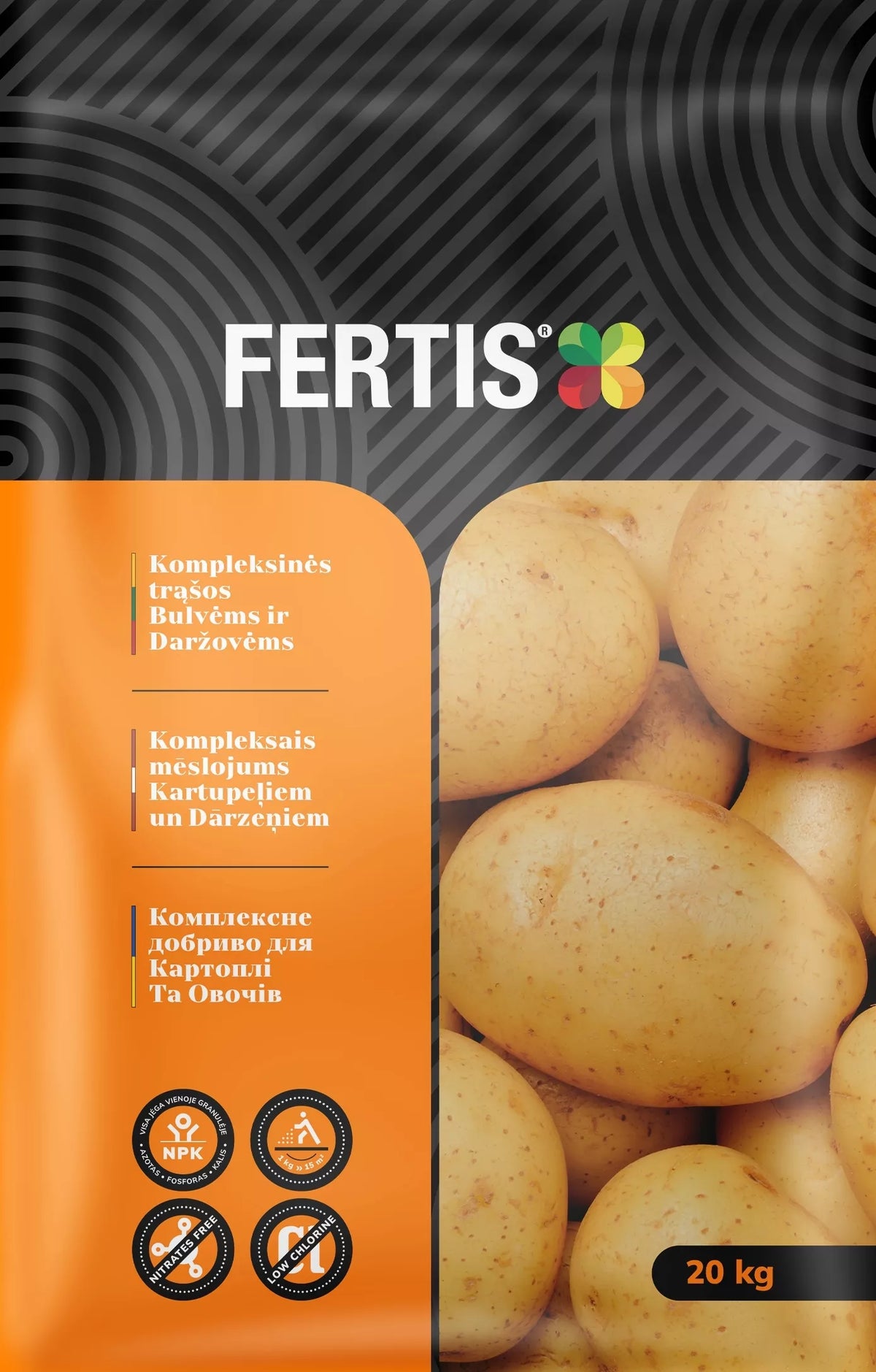 Komplexné hnojivo pre zemiaky a zeleninu FERTIS, 20kg