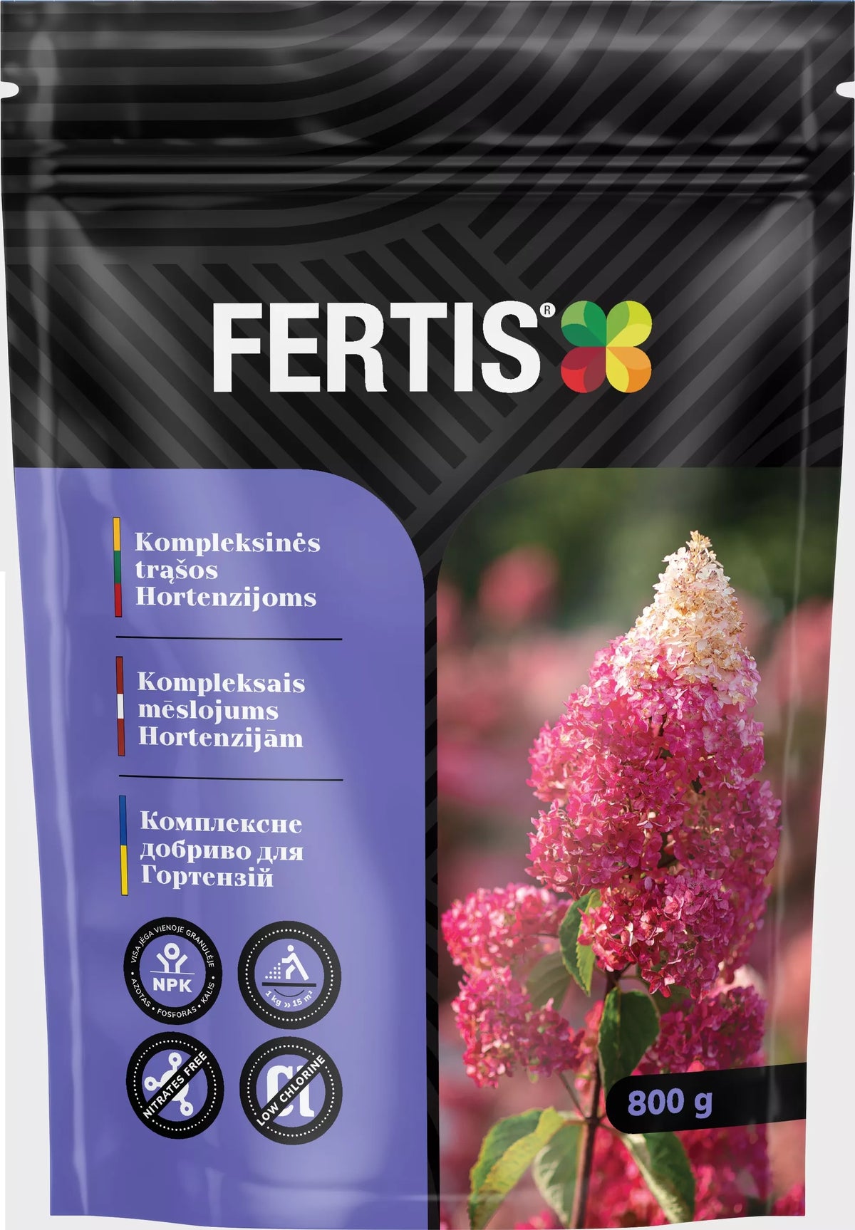 Komplexné hnojivo pre hortenzie FERTIS, 800g