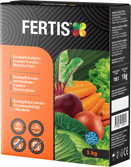 Komplexné hnojivo pre poľnú zeleninu FERTIS, 1kg