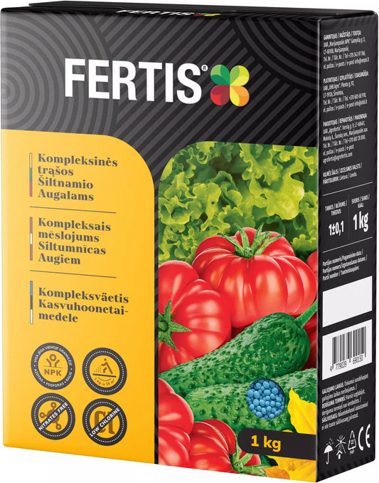 Komplexné hnojivo pre skleníkové rastliny FERTIS, 1kg