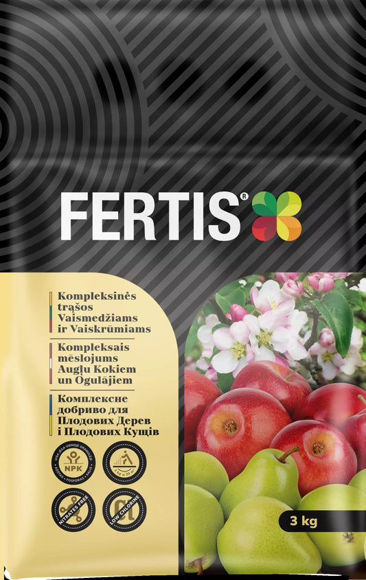 Komplexné hnojivo pre ovocné stromy a kríky FERTIS, 3kg