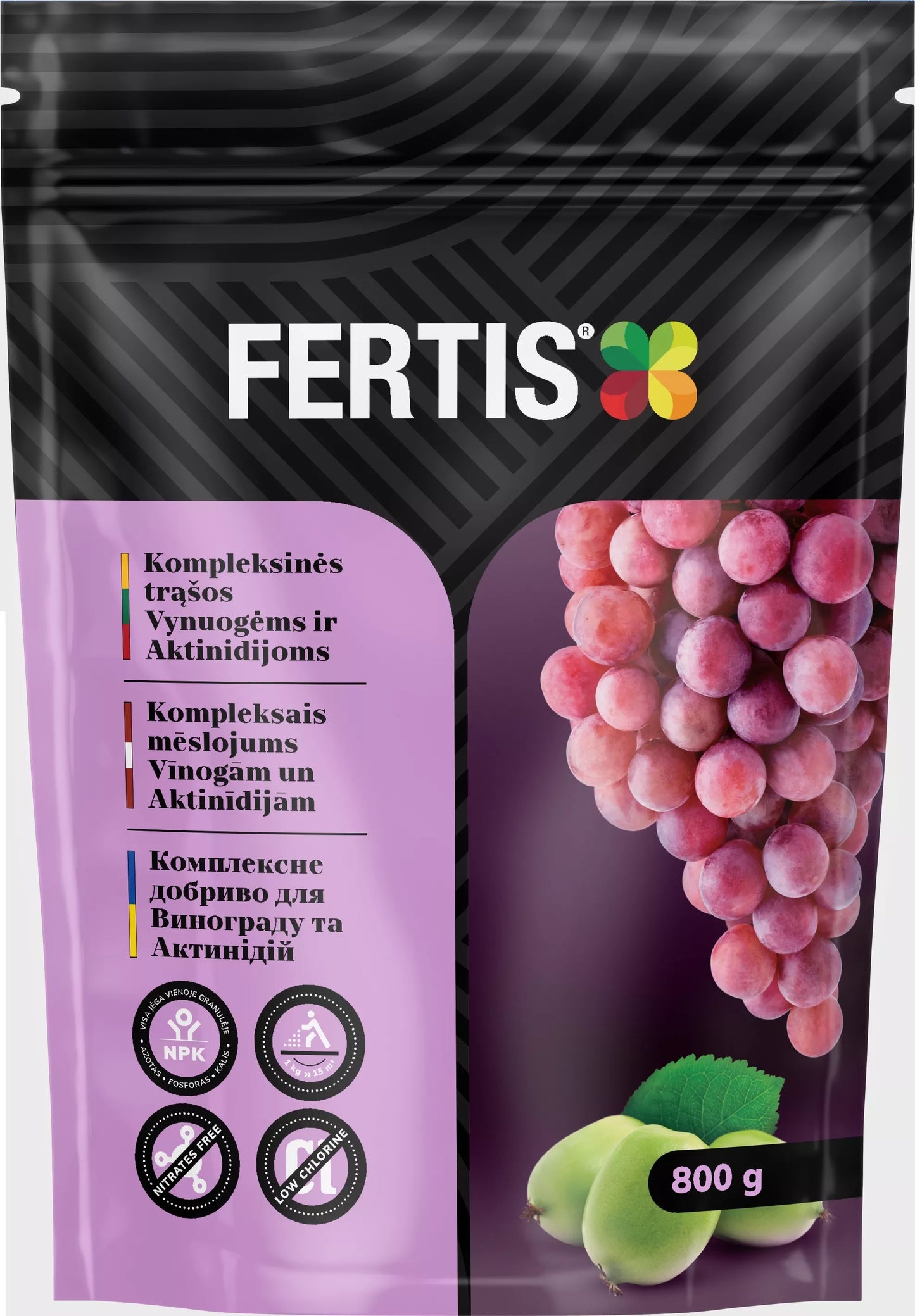 Komplexné hnojivo pre vinič a aktinídie FERTIS, 800g
