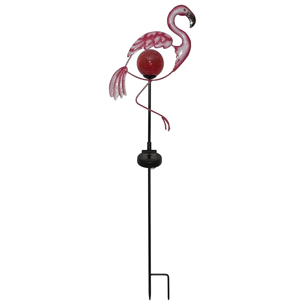 vonkajšia LED lampa „Flamingo“ so solárnym panelom (80 cm)