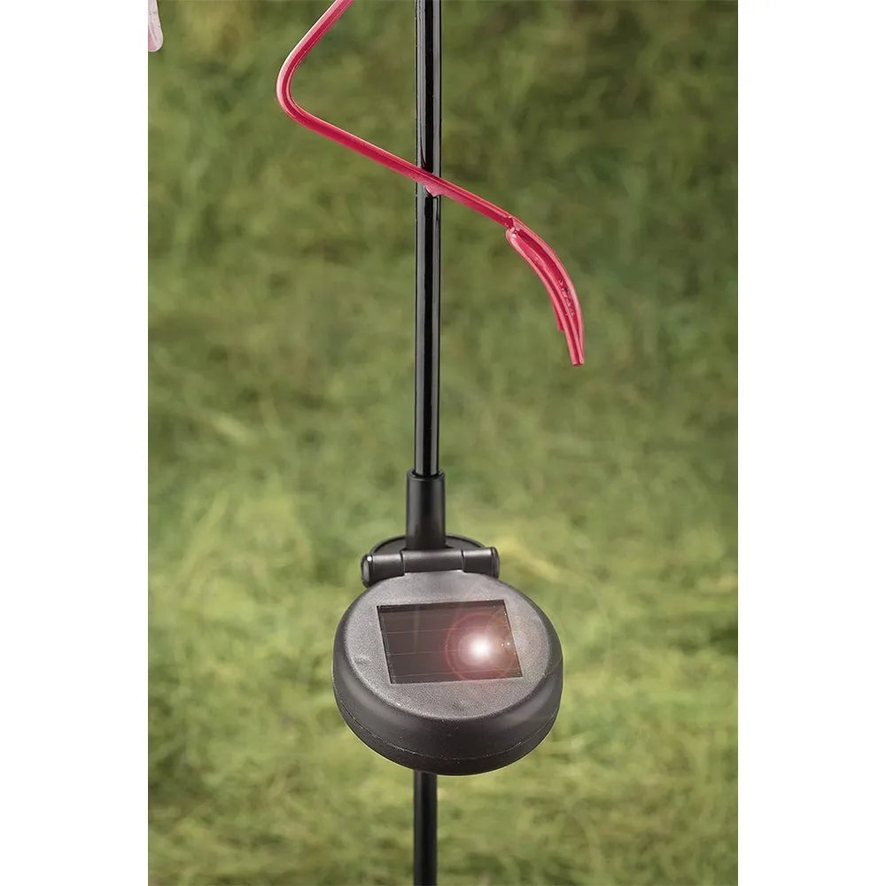 vonkajšia LED lampa „Flamingo“ so solárnym panelom (80 cm)