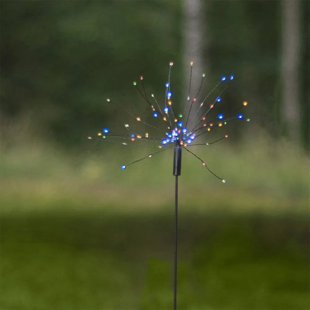 Vonkajšia LED žiarovka „Firework“ so solárnou batériou (100 cm)