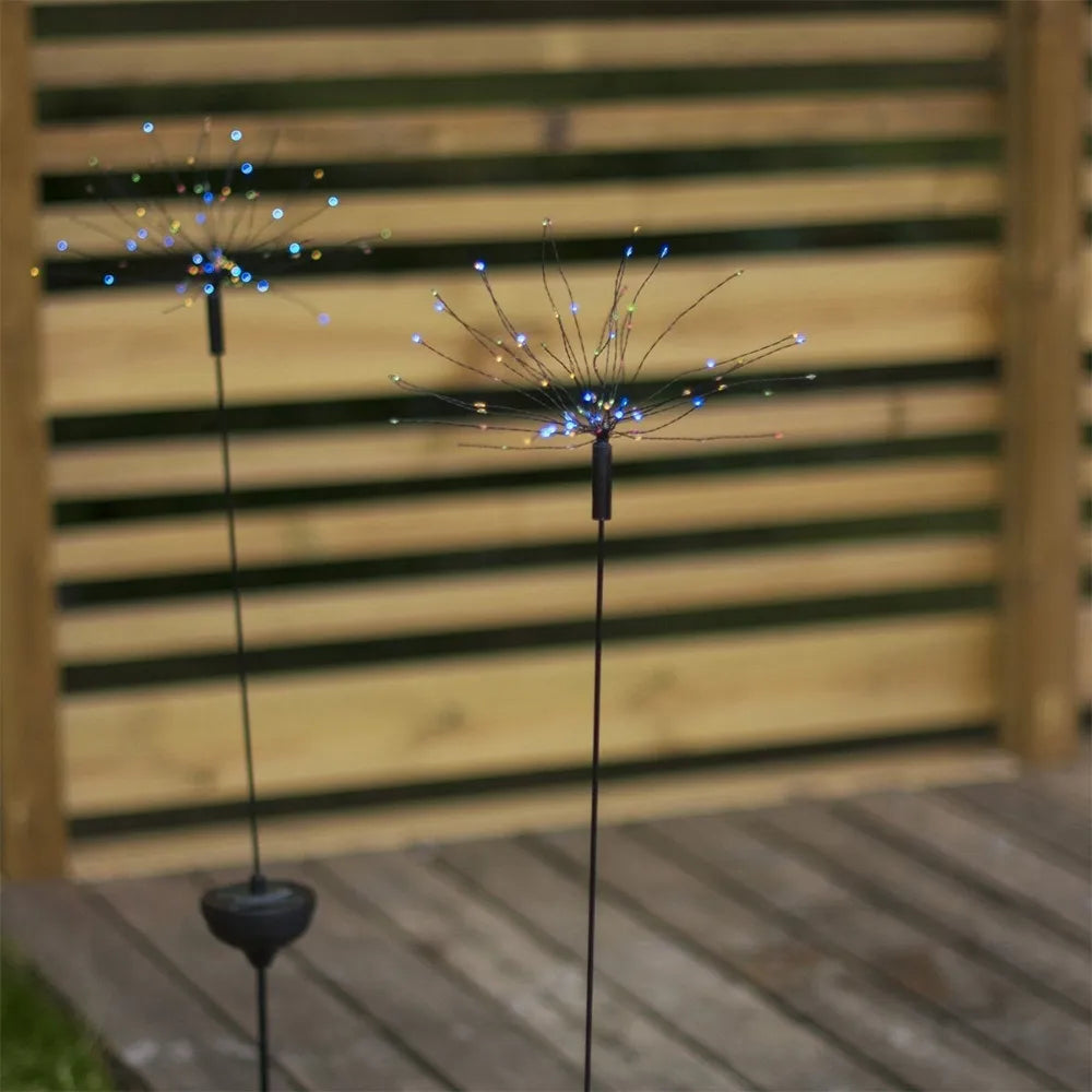 Vonkajšia LED žiarovka „Firework“ so solárnou batériou (100 cm)