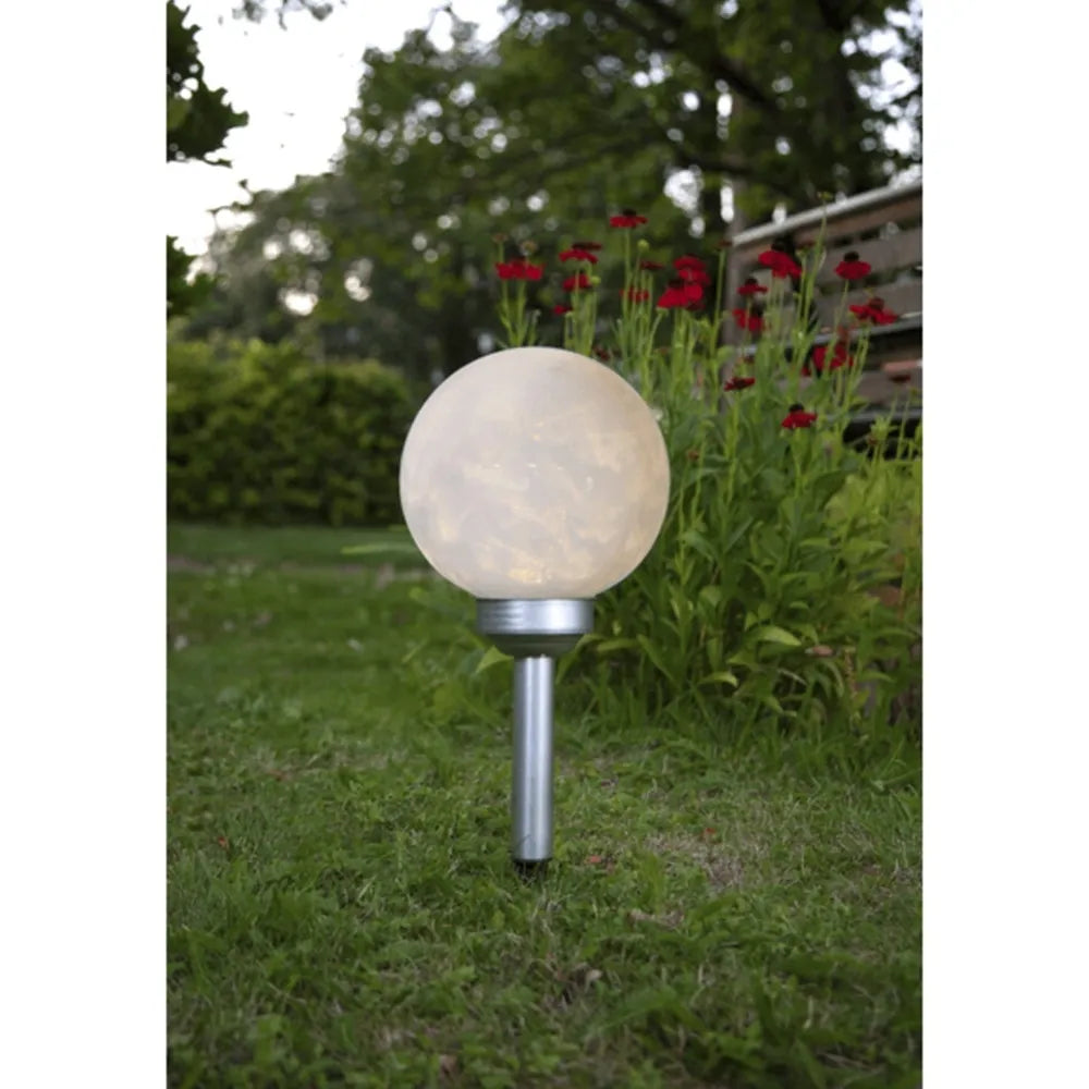 Vonkajšia LED záhradná lampa „Luna“ so solárnou batériou (37 cm)