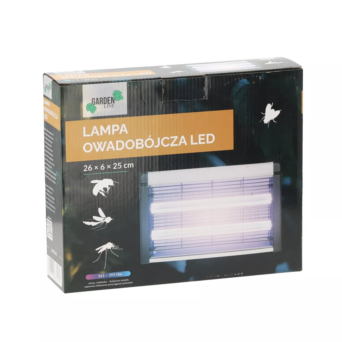 LED lampa proti hmyzu 26 × 6 × 25 cm