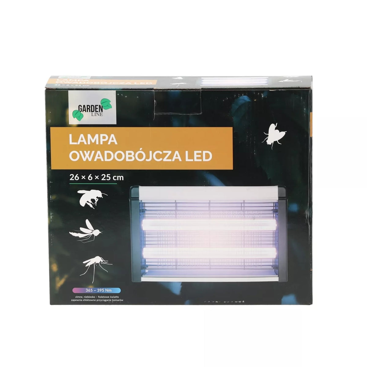 LED lampa proti hmyzu 26 × 6 × 25 cm