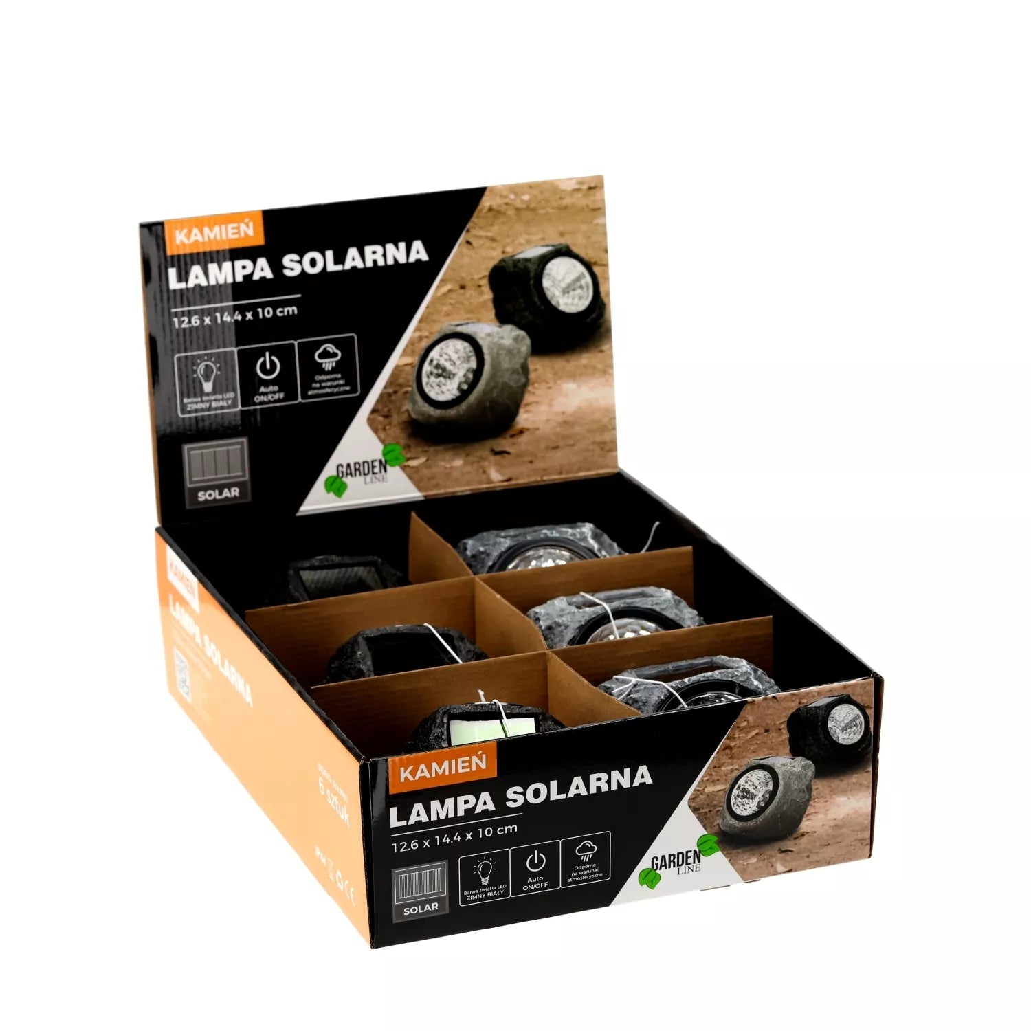 LED záhradná lampa napájaná solárnou energiou
