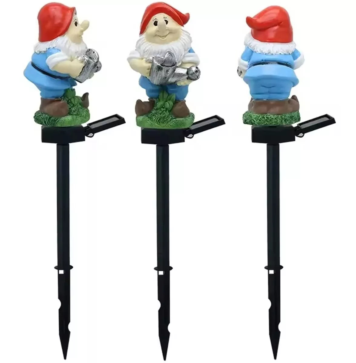 LED záhradná lampa v tvare trpaslíka