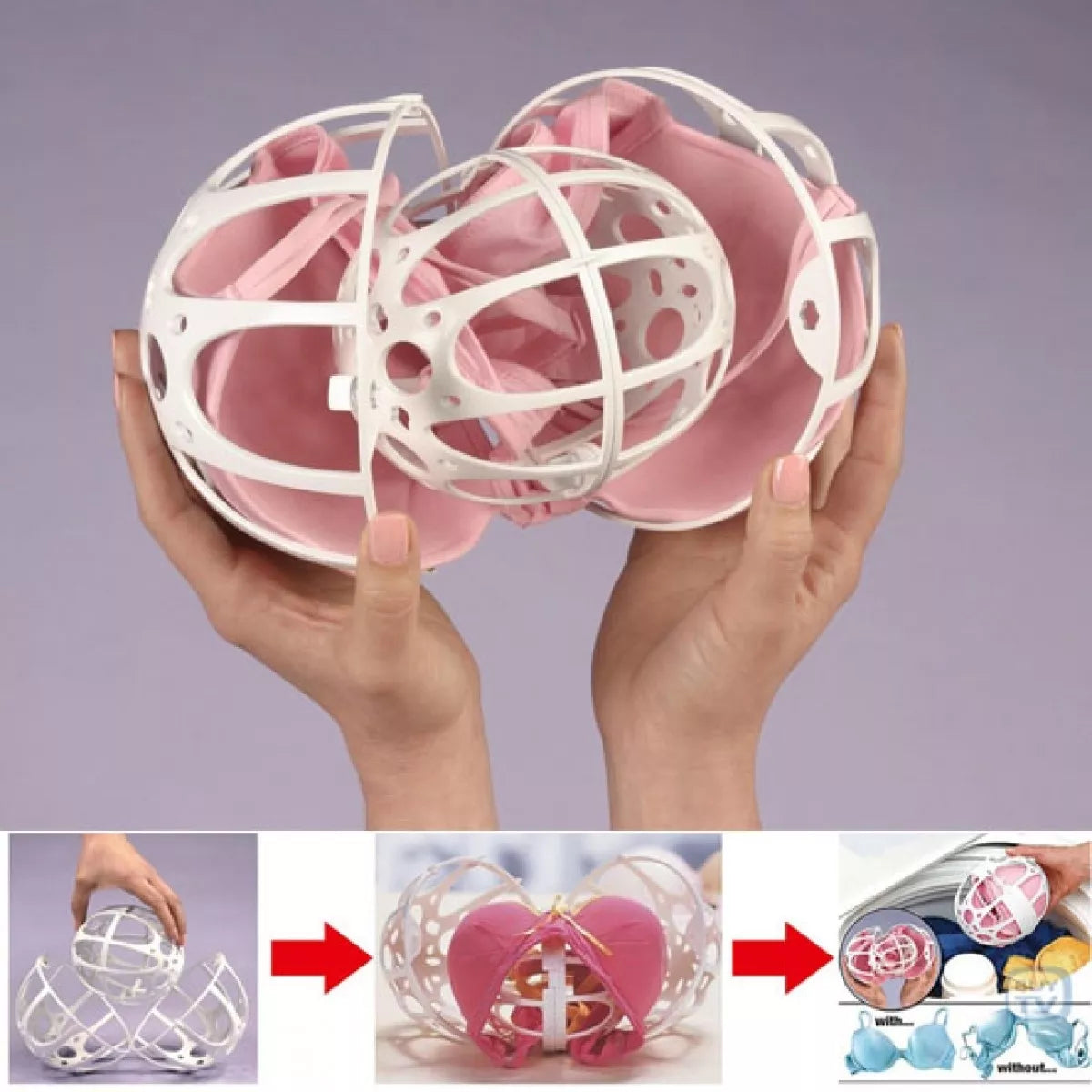 Loptička na pranie podprseniek SAVER BUBBLE BRA