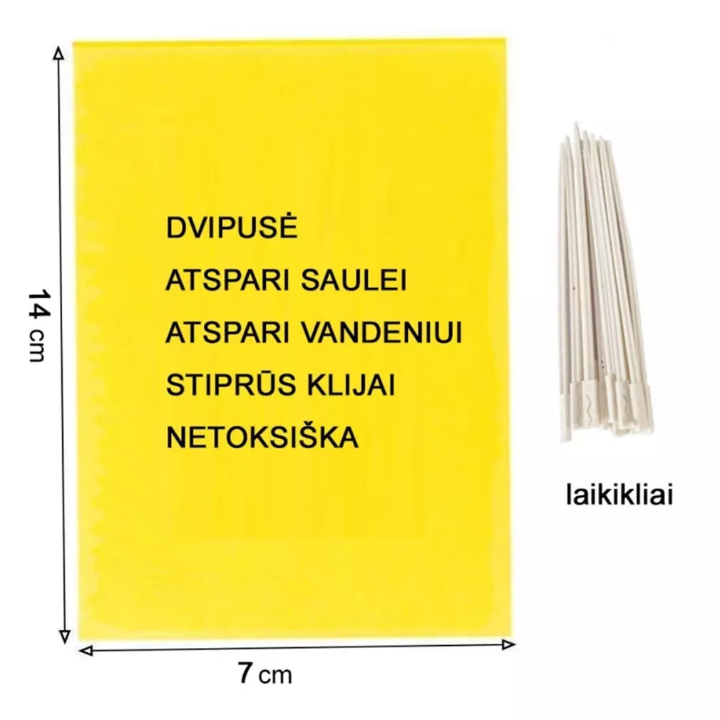 Magnet start yellow (7x14cm) pasce na molice, ploštice, vošky, 12 ks