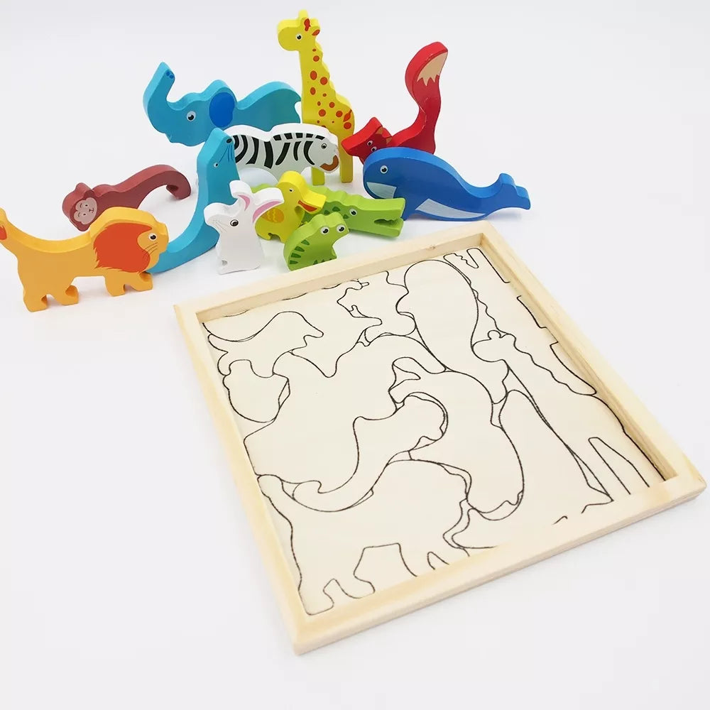 Drevené Puzzle - skladačka