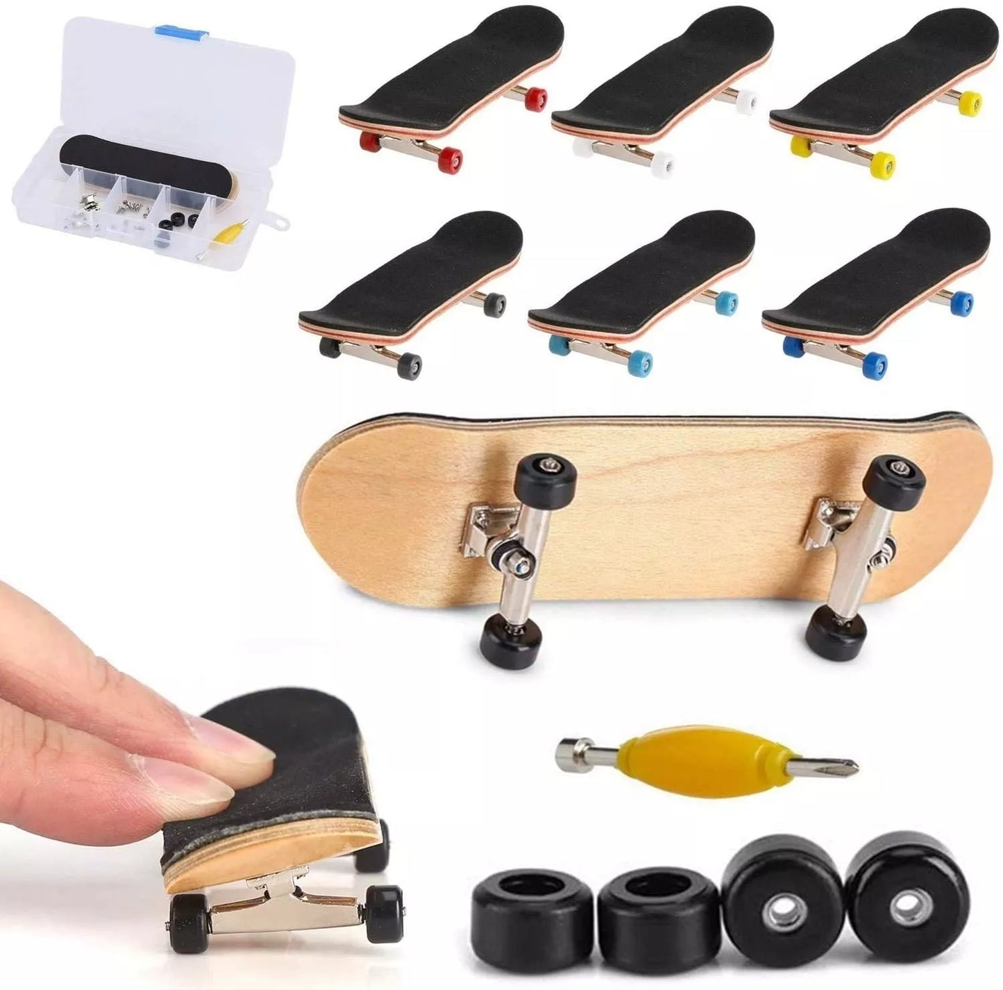 Drevený „Finger Board“ skateboard