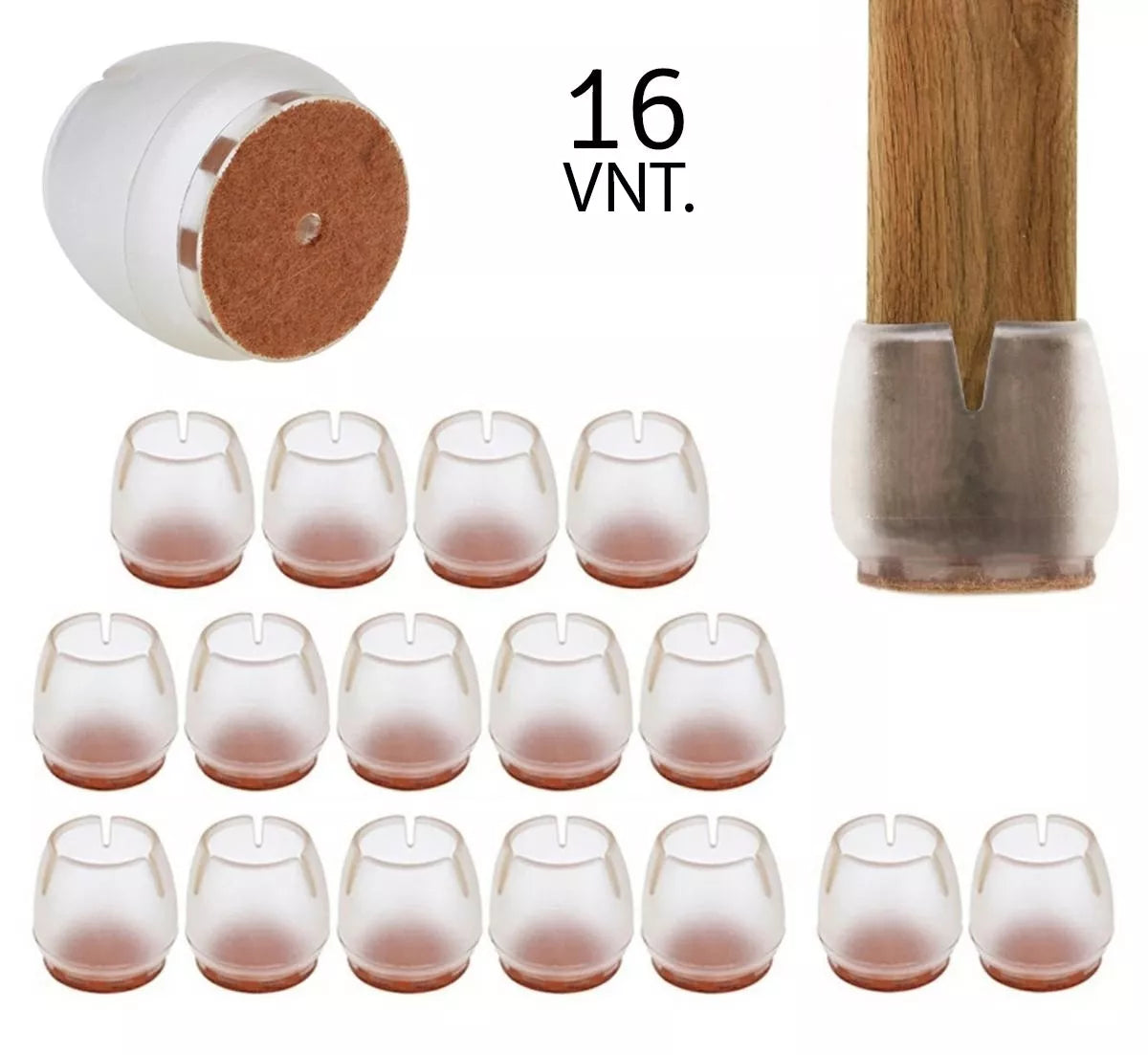Súprava podložiek pre nábytok 17 až 21 mm